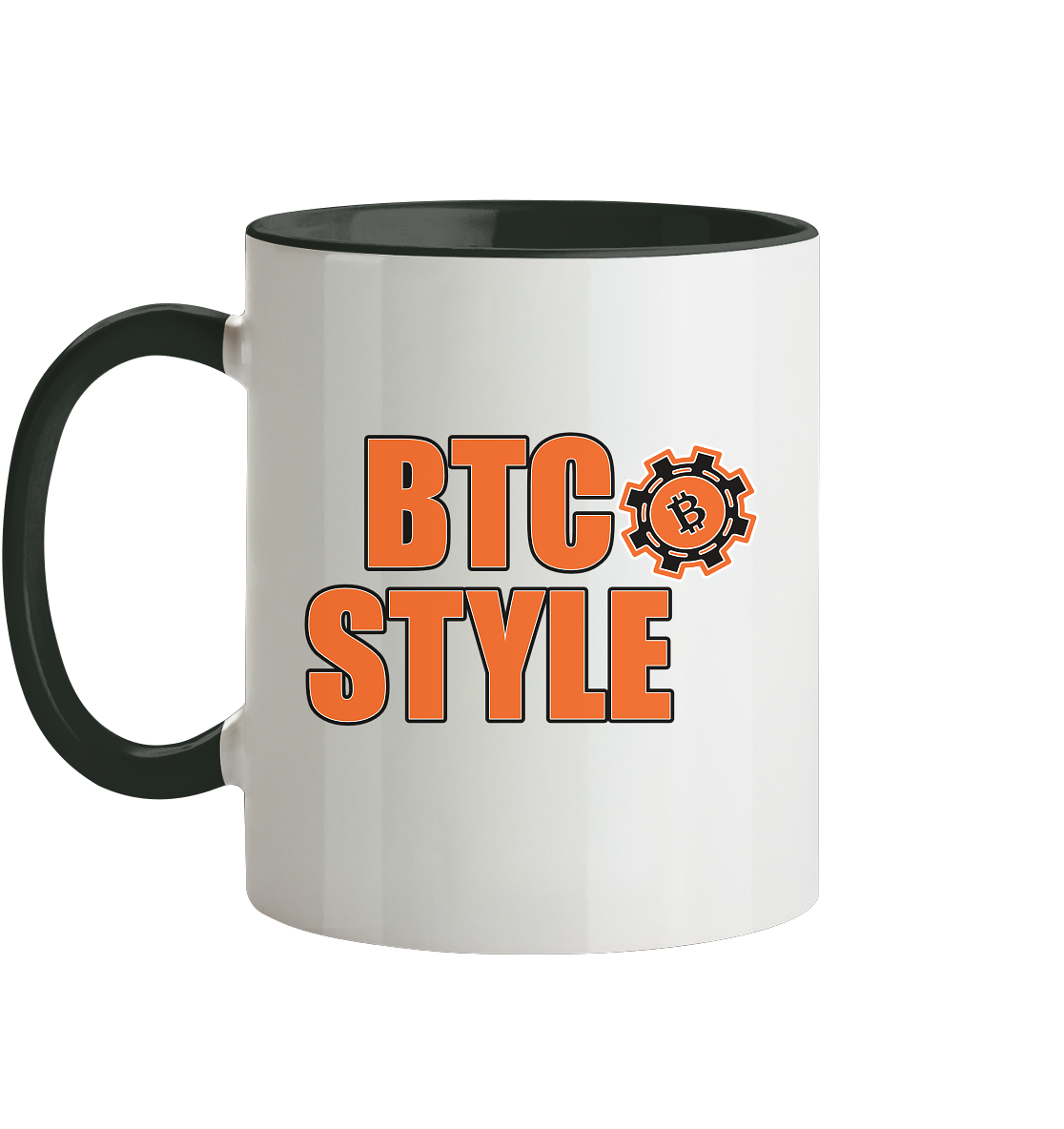 Satoshi's Erben (Motiv Mann) - Tasse zweifarbig