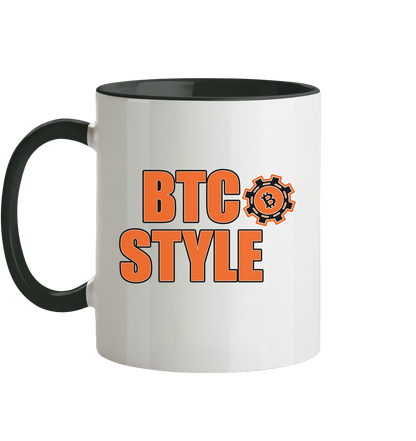 Satoshi's Erben (Motiv Mann) - Tasse zweifarbig