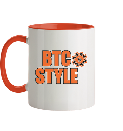 Satoshi's Erben (Motiv Mann) - Tasse zweifarbig