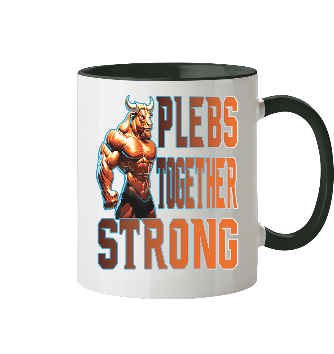 Plebs together strong - Tasse zweifarbig