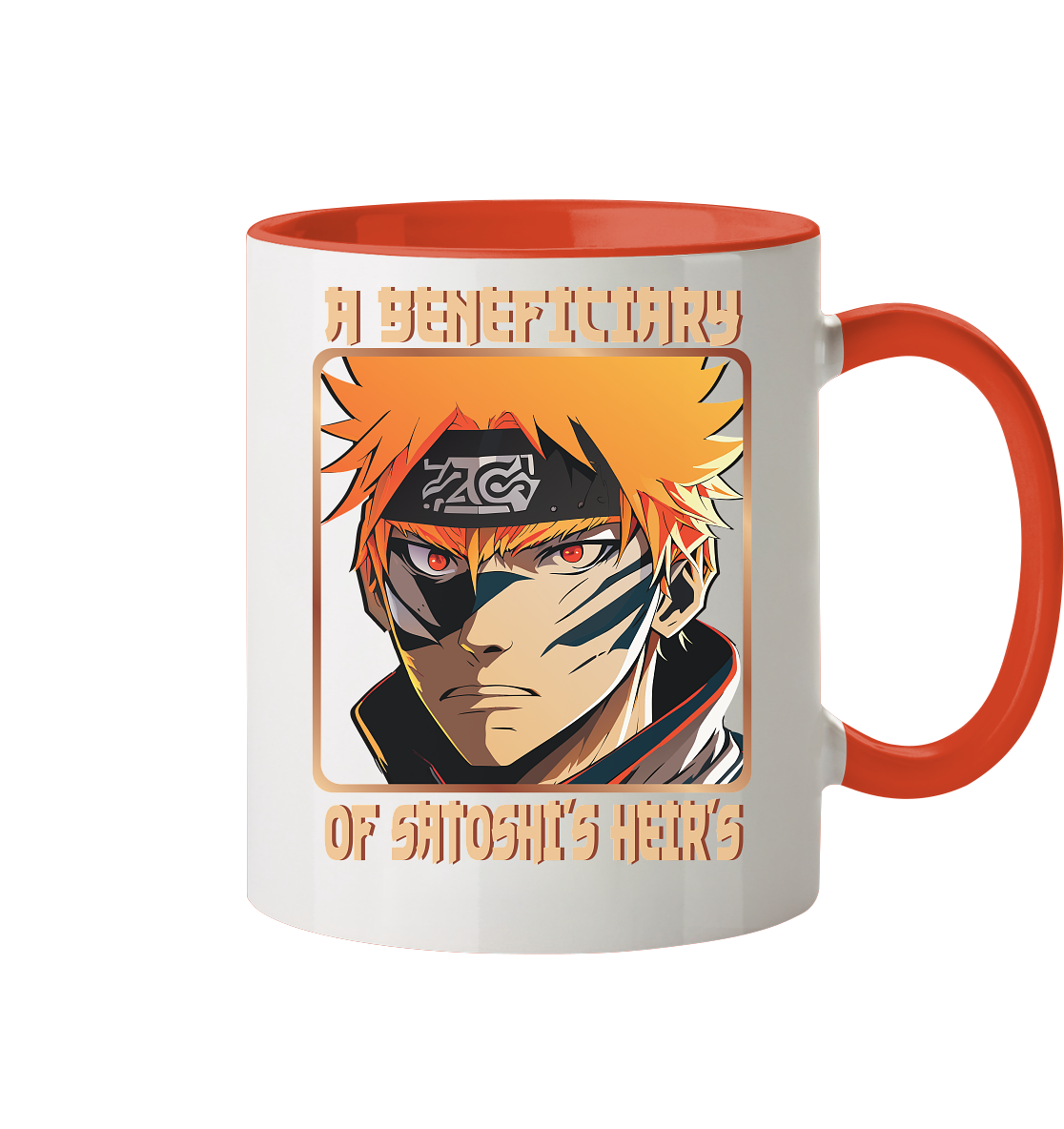 Satoshi's Erben (Motiv Mann) - Tasse zweifarbig