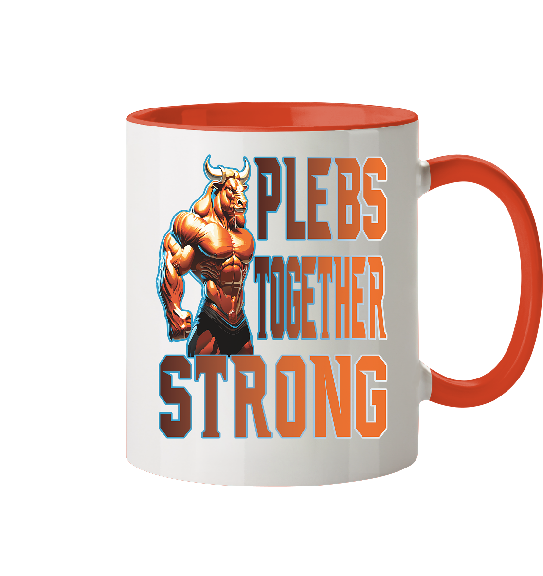 Plebs together strong - Tasse zweifarbig