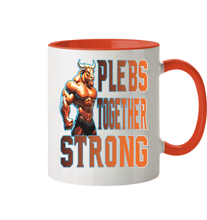 Plebs together strong - Tasse zweifarbig